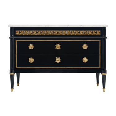 Louis XVI Style Ebonized Chest of Drawers