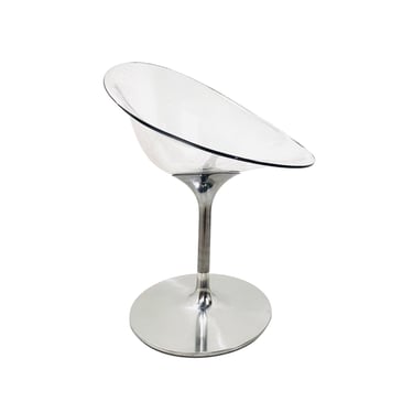 #1610 Kartell "Eros" Lucite Swivel Chair by Starck