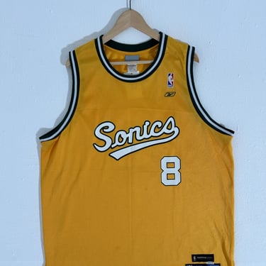 Y2k Seattle Supersonics Luke Ridnour Reebok NBA Jersey Sz. XL