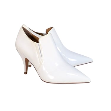 Tory Burch - White Patent Leather Pointed Toe Heels Sz 7.5