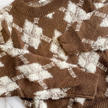 Argyle Fluffy Sweater