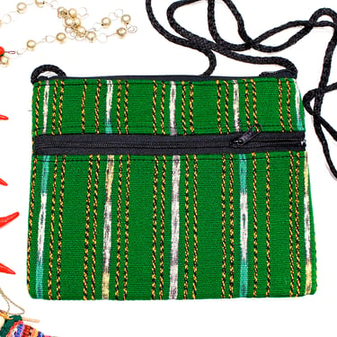 Deadstock VINTAGE: 1980s - Native Guatemalan Small Bag Pouch Bag - Native Textile - Boho, Hipster - New Old Stock - SKU 1-E3-00029722 
