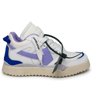 Off-White 'Mid Top' White Leather Sneakers Woman