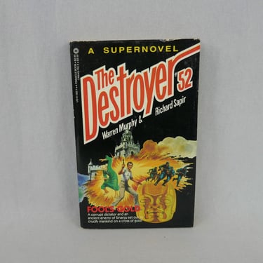 The Destroyer #52 Fool's Gold (1983) by Warren Murphy & Richard Sapir - Men's Action Adventure - Vintage 1980s Book 