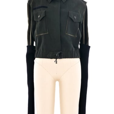Plein Sud Deconstructed Cropped Jacket