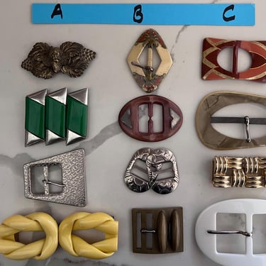 Buckles choice varied vintage 