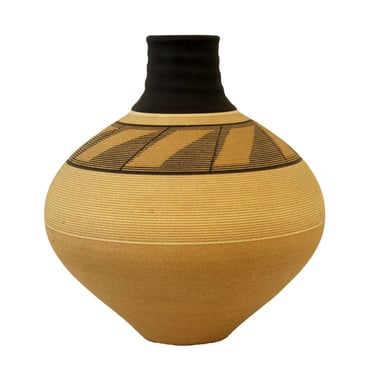 Vintage Studio Pottery Renee Margolin Southwest Style Ceramic Vessel Vase 13" 