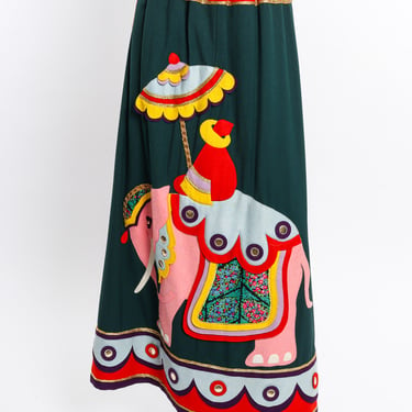 Elephant Maxi Skirt
