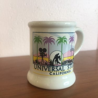 Vintage 1980s Universal Studios California Coffee Mug 