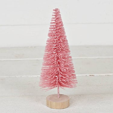 M32702-8inH Macaron theme bottle brush tree-Pink