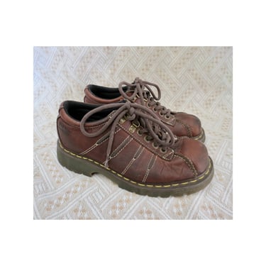 Vintage Y2K Doc Martens - 9764 - Dark Brown Leather Lace Up Oxford Boots - UK Size 6 EUR 39 