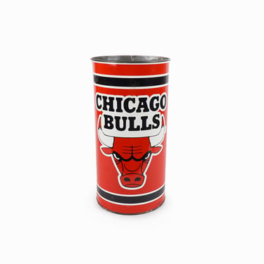 1999 P & K Chicago Bulls Trash Bin Metal 