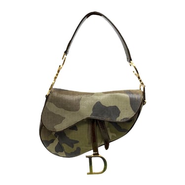 Dior Camo Saddle Bag