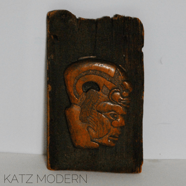 Mayan Warrior Carving