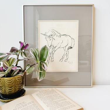 Framed Unicorn Art