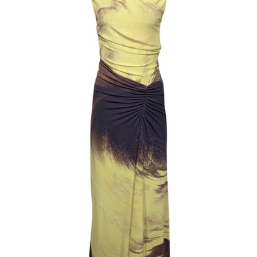 Simkhai - Yellow & Brown Print "Acacia" Formal Dress Sz S