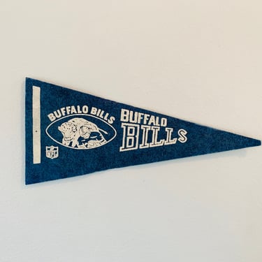 Vintage Small Buffalo Bills 9 Inch NFL Pennant 