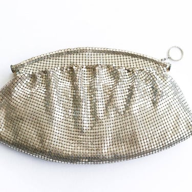 1940s Silver Clutch from Whiting and Davis 