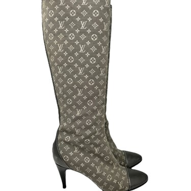 Louis Vuitton Grey Monogram Boots