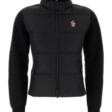 Moncler Grenoble Women Black Wool Blend Cardigan