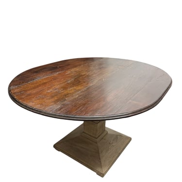 Exceptional 18Th Century Walnut Top Oval Dining Table