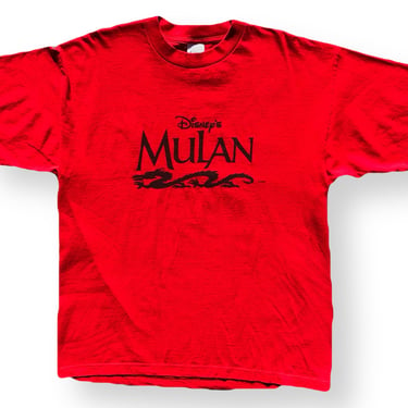 Vintage 1998 Walt Disney’s Mulan Movie Promo Graphic T-Shirt Size XL 