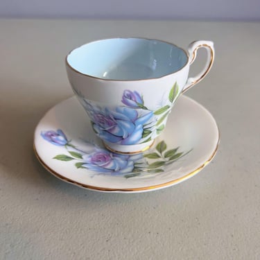 Vintage Paragon China Blue Moon Tea Cup and Saucer 