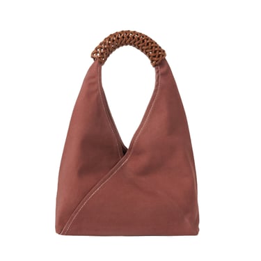 NATURAL DYED WOVEN TRIANGLE BAG 58 - DAWN