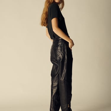 Chanel Leather Trousers