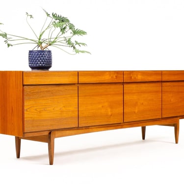 Danish Modern / Mid Century Teak Large Credenza / Sideboard — Kofod Larsen Model FA66 