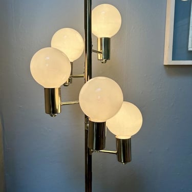 Mid Century Sonneman Style Multi Globe Floor Lamp