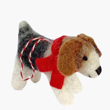 Dog wool ornament