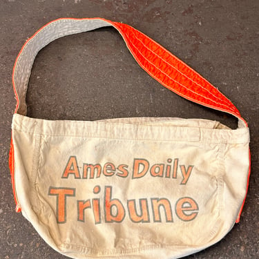 Vintage Ames Daily Tribune Newspaper Bag