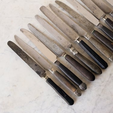 Vintage Ebonized Knife Eclectic set of 4