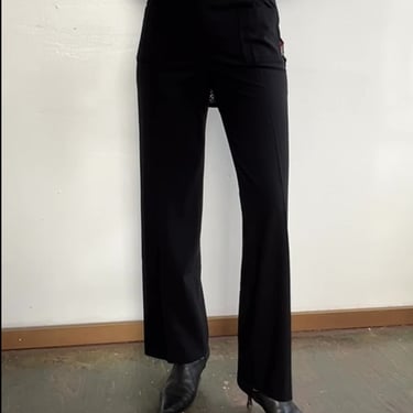 Vintage Celine Black Wide Leg Pants (S)