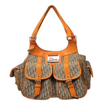 Dior Orange Logo Shoulder Bag