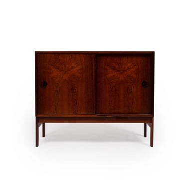 Vintage Danish Mid-Century Two Door Rosewood Cabinet 1960s 