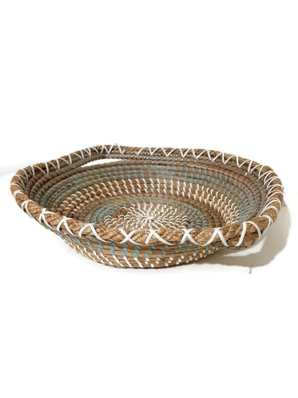 Vintage Sweet Grass Coil Tray