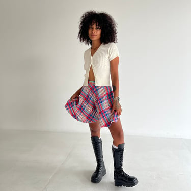 70s Perfect Plaid Campus Casuals Skirt