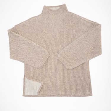 Ottoman Turtleneck Sweater in Moth Carrara