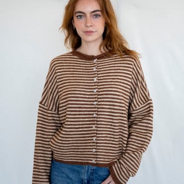 Maisie Sweater in Mocha Stripe