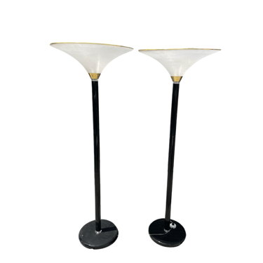 1980s Postmodern Lucite Torchiere Floor Lamps (Priced Individually)