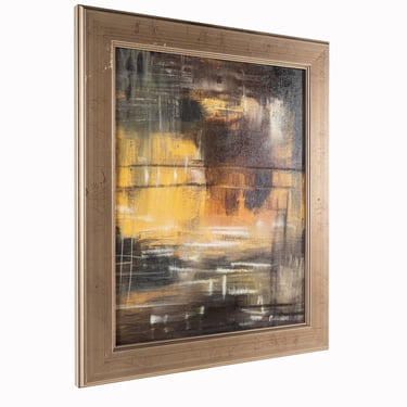 Pulliam Abstract Framed Oil Painting On Canvas 