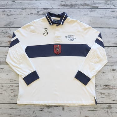 Vintage Polo Ralph Lauren Lake Placid Crest 1934 Rugby Shirt