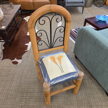 Mexican Iron Scroll Log Chair | The Furniture Guy Consignment Store ...