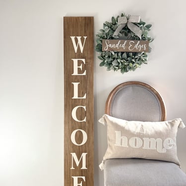 Personalized wood sign, Name sign, farmhouse wood sign, Welcome Sign, Name Decor, Farmhouse decor, welcome decor, home accents 