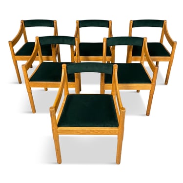 Vico Magistretti &quot;Carimate&quot; Dining Chairs for Cassina, 1960, Set of 6