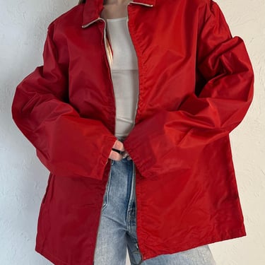 90s ‘SFU’ Red Sport Jacket / Large 