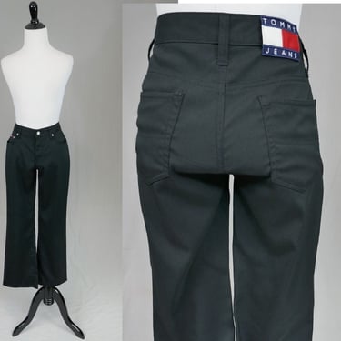 Vintage Black Tommy Jeans Pants - 28.5 waist - Vintage Y2k dated 2001 - 28