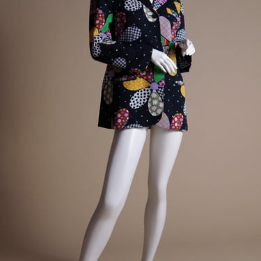 S/S 1993 Complice by Dolce & Gabbana rare designer archive jacket from swinging sixties collection with flower power pattern 